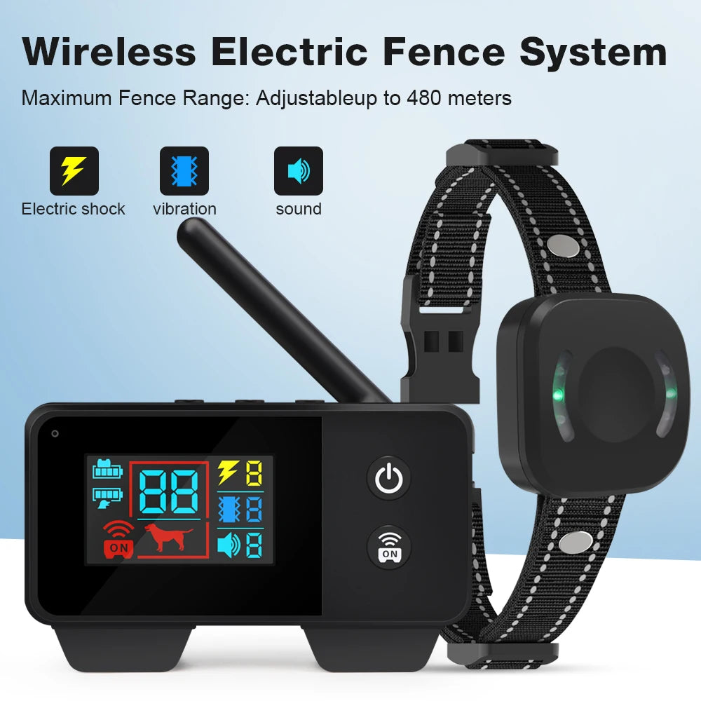 Electronic Pet Fence System 480M GPS Wireless