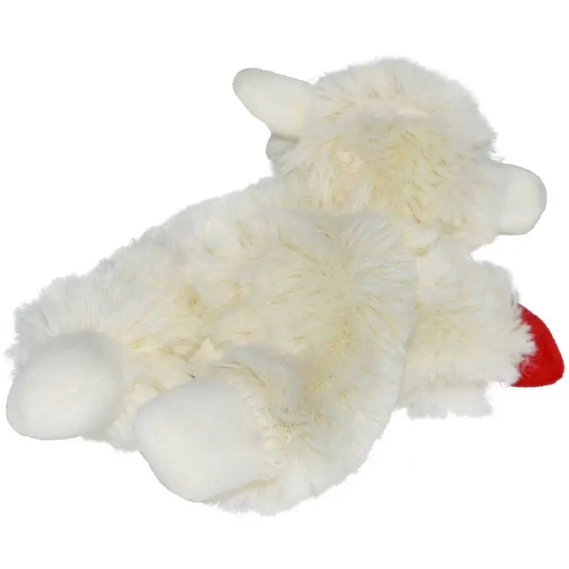 Mini Lamb Chop Dog Toy Plush Squeaky Soft Chew
