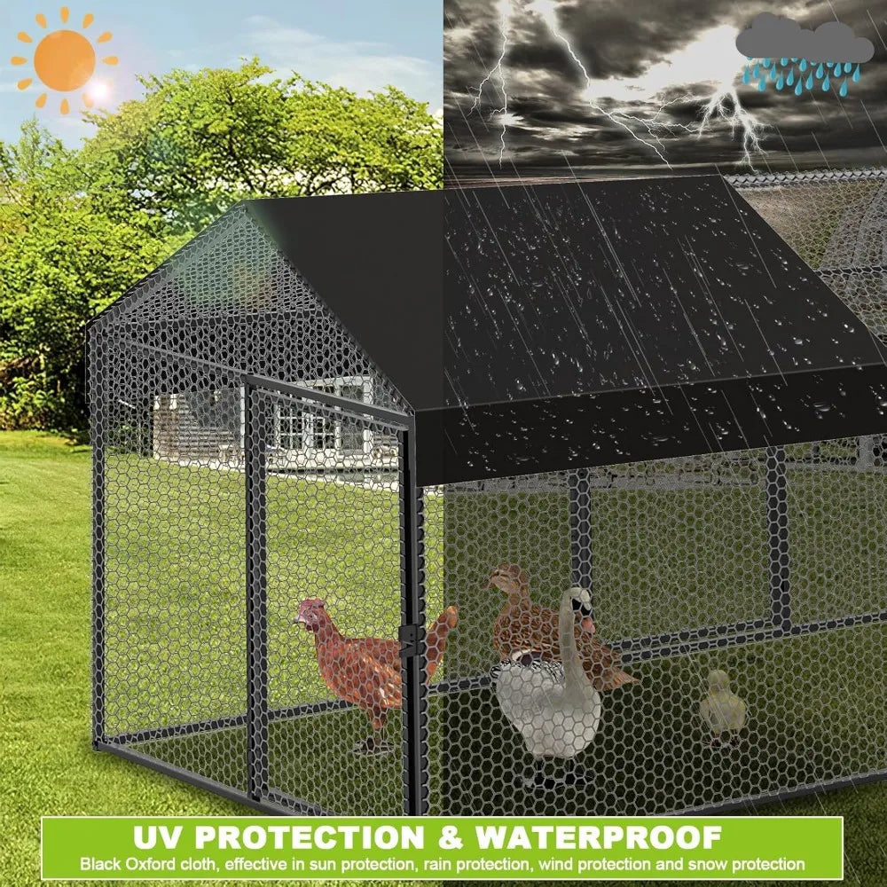 Large Metal Chicken Coop