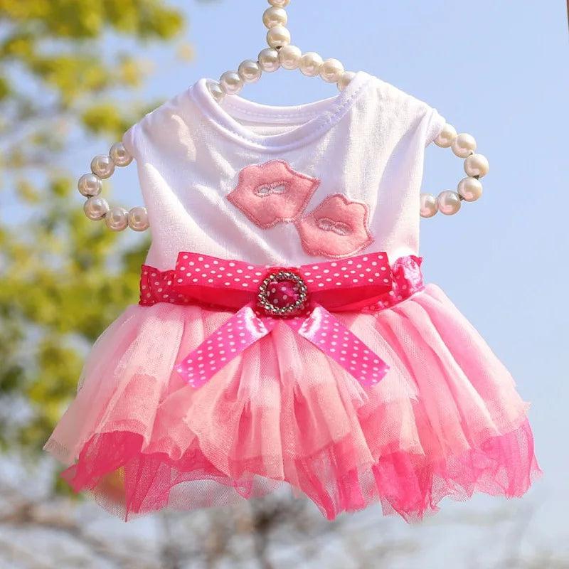 Sweet Dog Princess Dress for Small Dogs