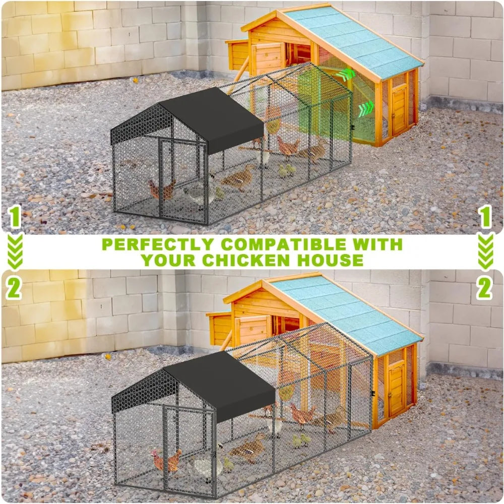 Large Metal Chicken Coop