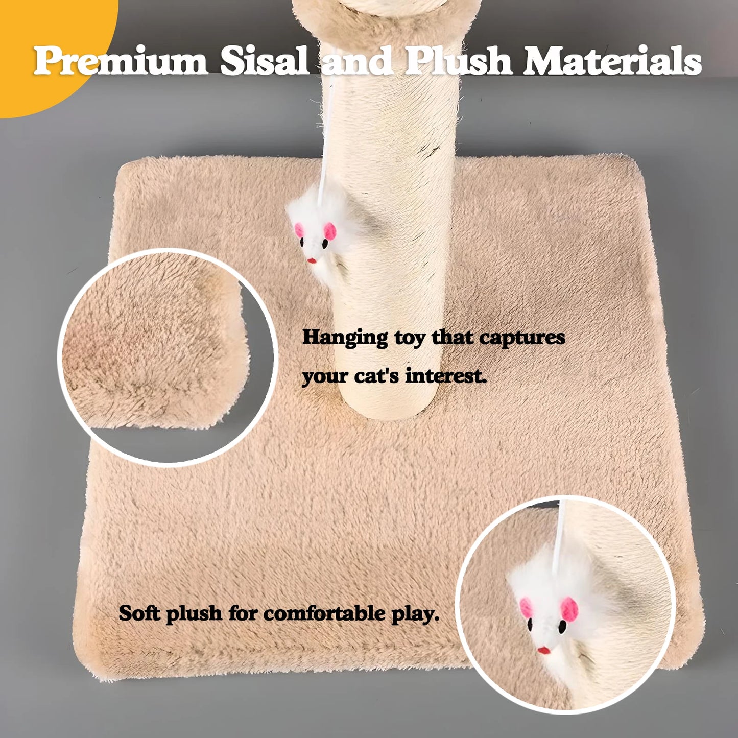 32" Tall Cat Scratching Posts For Indoor Cats