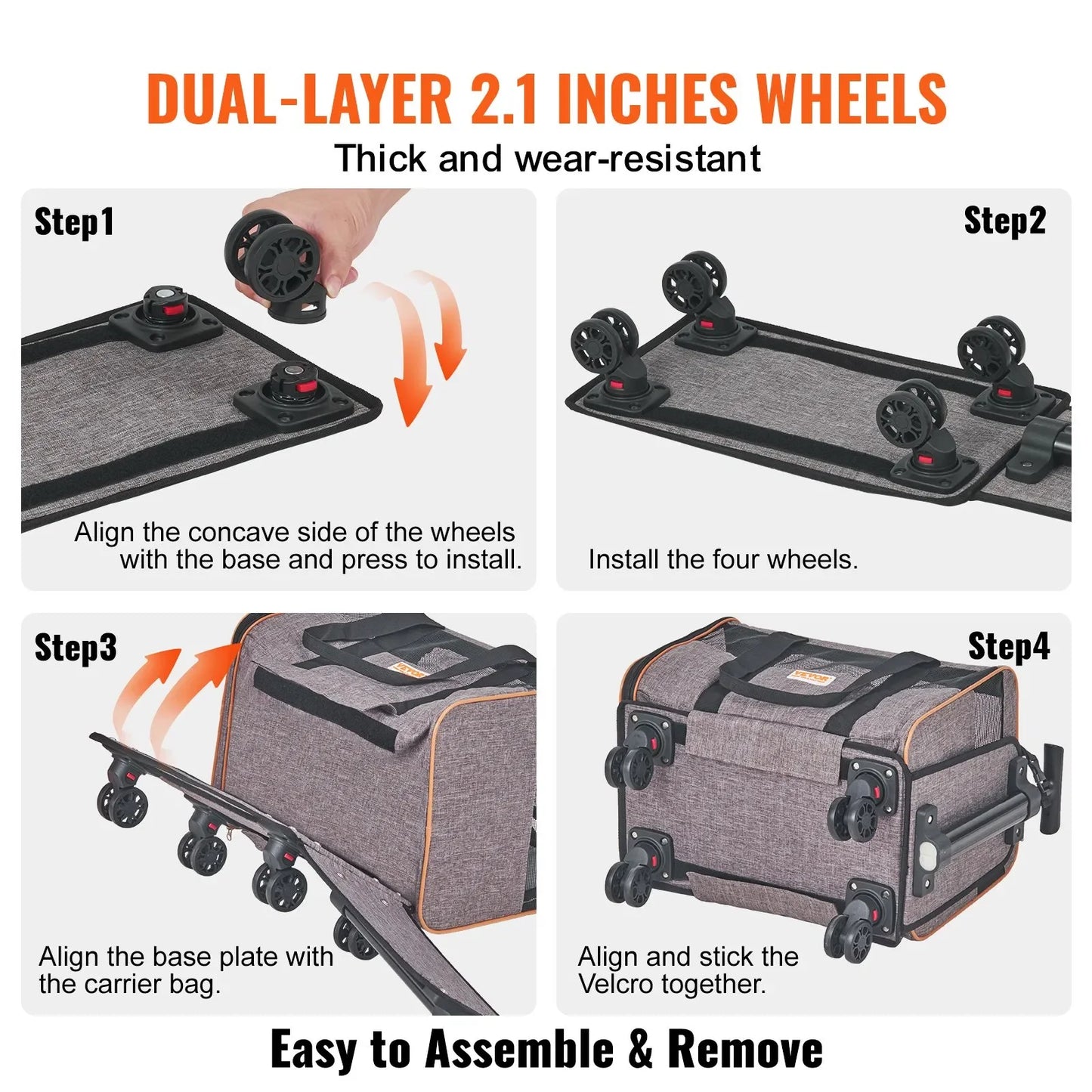 Cat Carrier with Wheels,