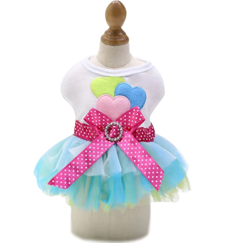 Sweet Dog Princess Dress for Small Dogs
