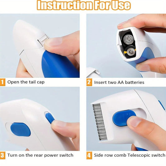 1pcs Cat & Dog flea comb