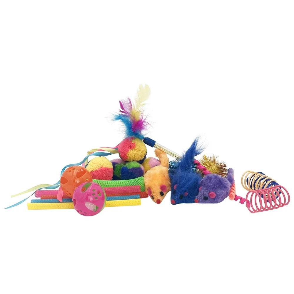 24 Piece Assorted Cat Toys Set