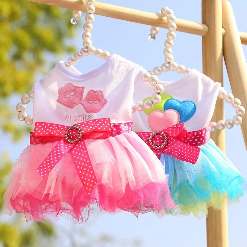 Sweet Dog Princess Dress for Small Dogs