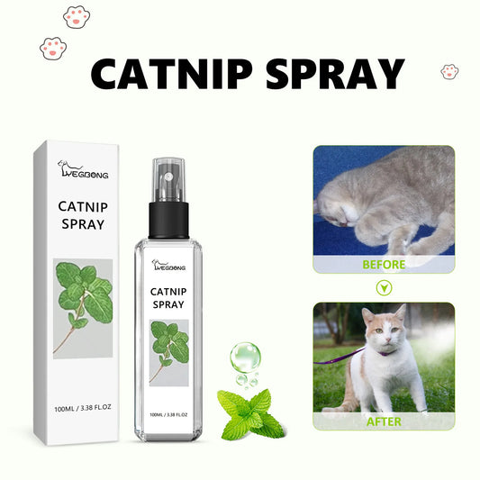 Yegbong Cat Catnip Spray Relieve Stress Long Lasting Anti Anxiety Health Care Sooth Mood Comfort Enhance Vitality Pet Calm Spray