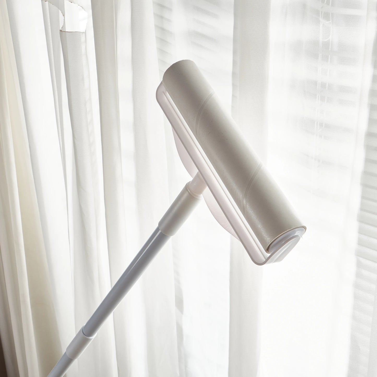 48 Inch Long Handle Lint Roller Set with Two Refills,