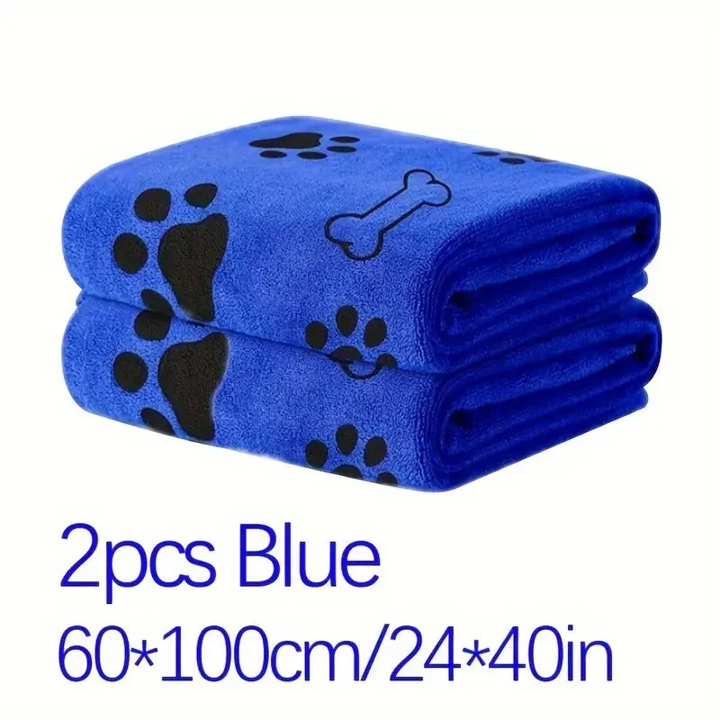 2pcs Soft Microfiber Dog Towels -
