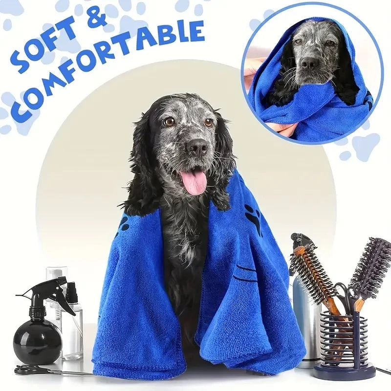 2pcs Soft Microfiber Dog Towels -