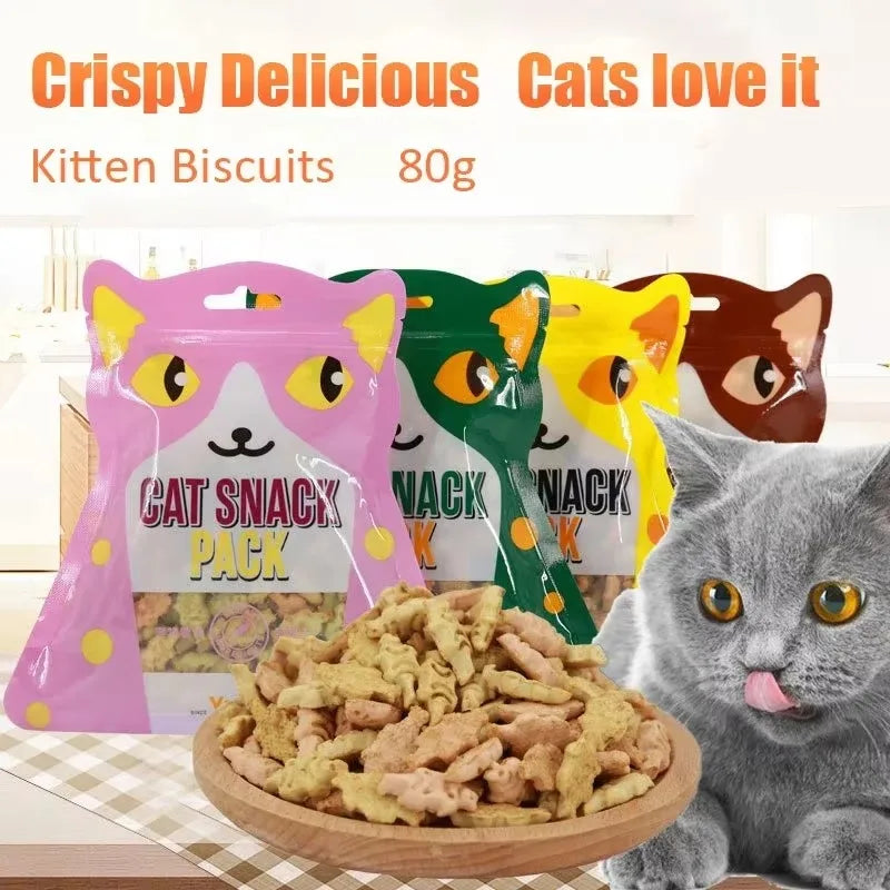 Crispy Catnip Fish Biscuits Pet Snacks