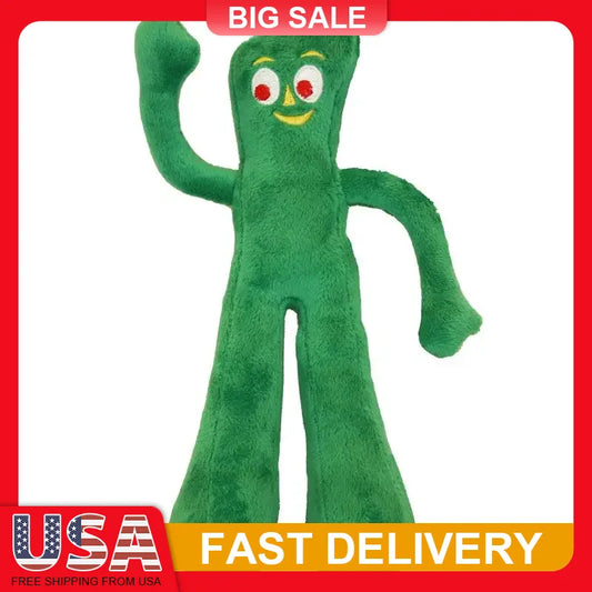 Gumby Plush Dog Toy with Squeaker for Puppy