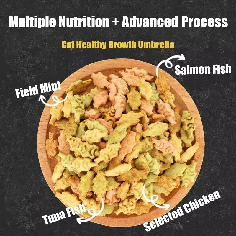 Crispy Catnip Fish Biscuits Pet Snacks