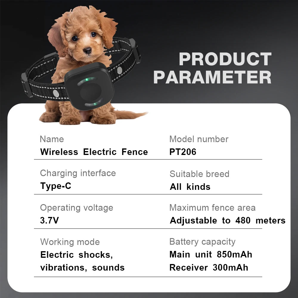 Electronic Pet Fence System 480M GPS Wireless