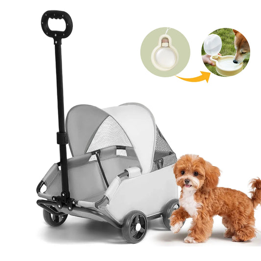 4-Wheeled Pet Stroller For Dogs And Cats -