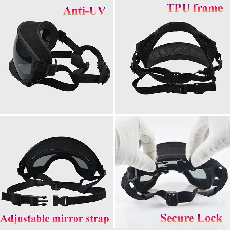 Sunglasses Anti-UV Sun Glasses Eyewear Protection Adjustable Windproof Sunglasses