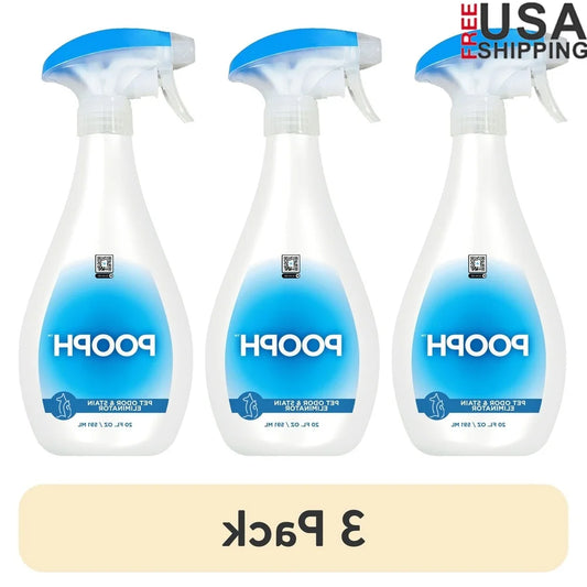 3 Pack Pet Odor Eliminator Spray 20 oz